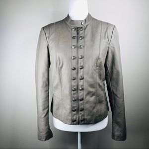 I.N.C. Leather jacket Gray